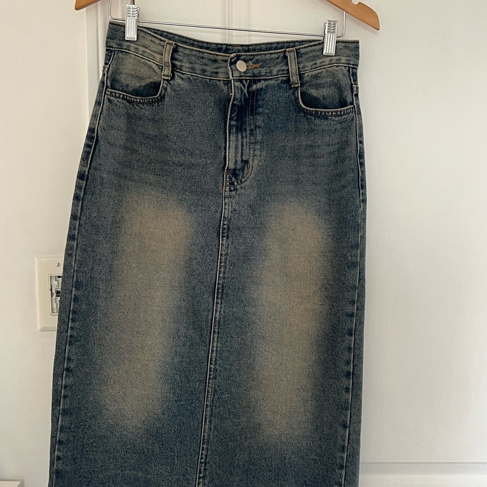 Classic Denim Skirt from South Korea